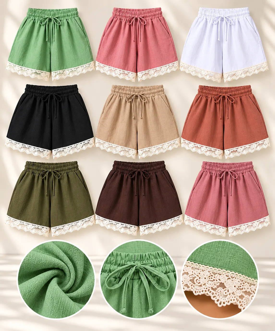 Short Mujer Lino
