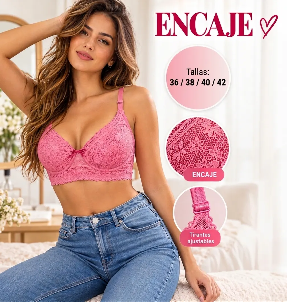 Sosten de encaje Copa B
