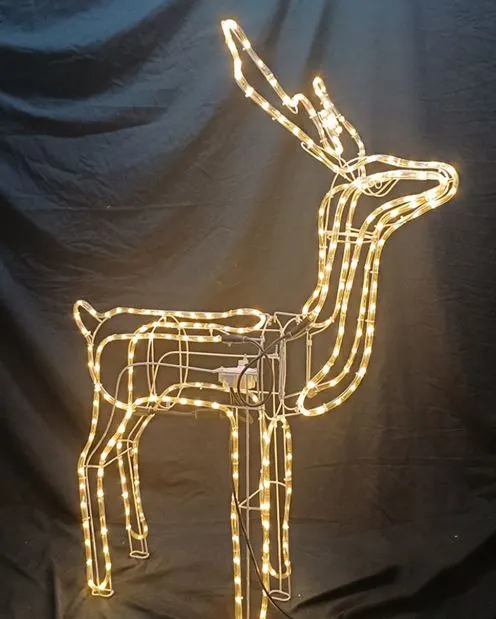 Decoración ciervo navideño solar 120CM
