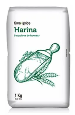 HARINA SIN POLVOS 1KG SMART PRICE MANGA