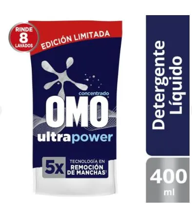 DETERG LIQUIDO ULTRA POWER DP 400ML OMO