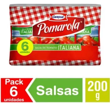 SALSA TOMATE 6UN 200GR POMAROLA