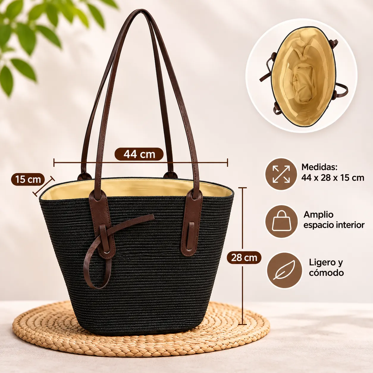 Bolso Tote 44X28X15CM